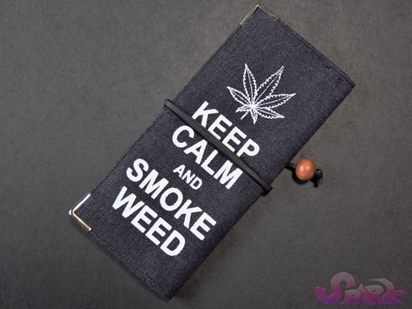 ◎マリファナプリント ロールアップポーチ◎ KEEP CALM AND SMOKE WEED♪♪_画像1