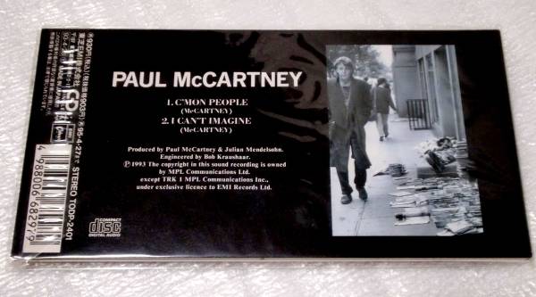 8cmCD　PAUL McCARTNEY/ポールマッカートニー/C'MON PEOPLE/未開_画像2