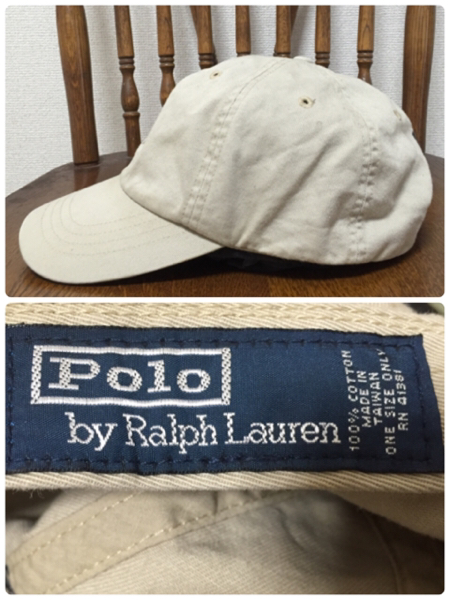 Polo by Ralph Lauren ポロ ラルフローレン キャップ ベージュ_画像2