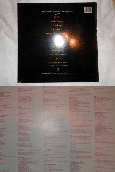 ★Quincy Jones　クインシージョーンズ★（LPレコード）