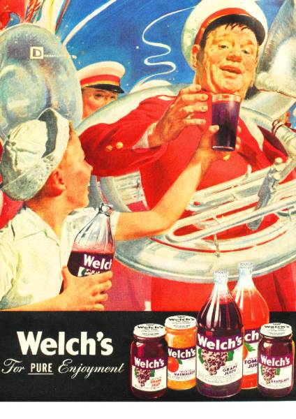 ●132F　1947年のレトロ広告 　ウェルチ　ジュース　Welch's_画像1