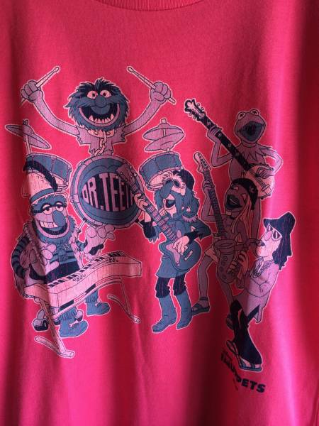 即決 新品 ライジングサン 2014 岩盤 マペッツ Tシャツ XS ピンク_画像2