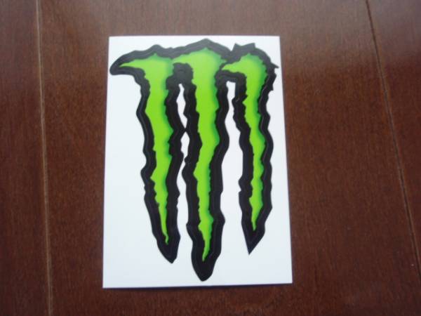  новый товар * не продается Monster Energy стикер оттенок зеленого 