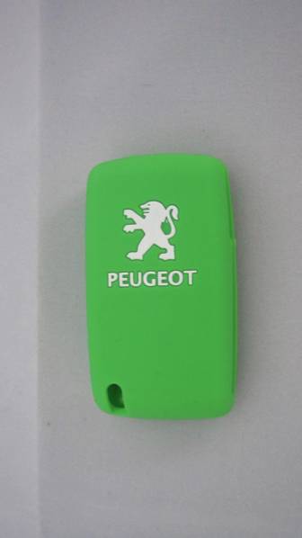 新品即決 PEUGOET プジョー 207 307 308 5008 他 リモコンキーカバー 2 ボタン グリーン_画像1