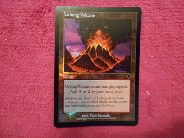 [Invasion] [Foil] MTG : Urborg Volcano 英語版 黒枠_画像1