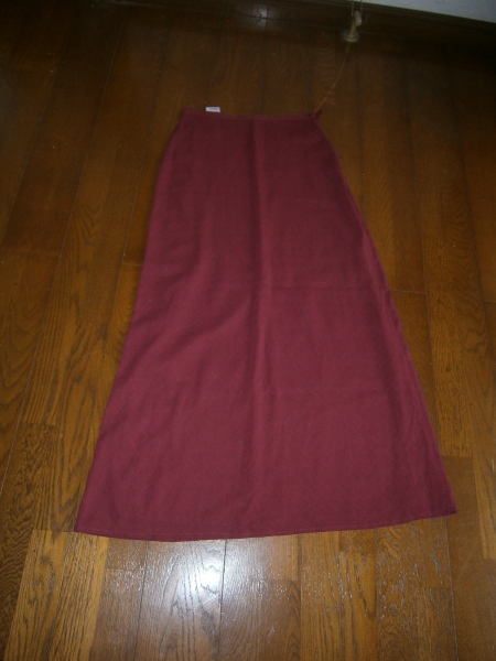 ★ [BENETON] Винно-красная длинная юбка &lt;40&gt; ★