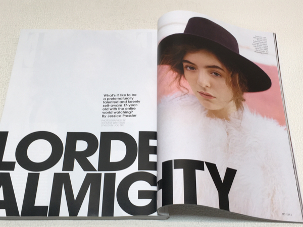 洋雑誌 ELLE US No.350 10.2014 LORDE 送料180円/e1