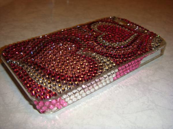iPhone 4 4S for case genuine article Swarovski use Heart 