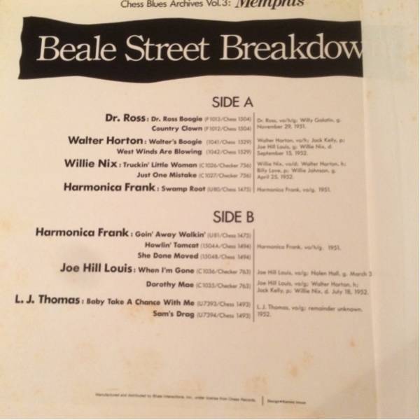 BEALE STREET BREAKDOWN 帯付LP Blues P-VINE ロカビリー_画像2