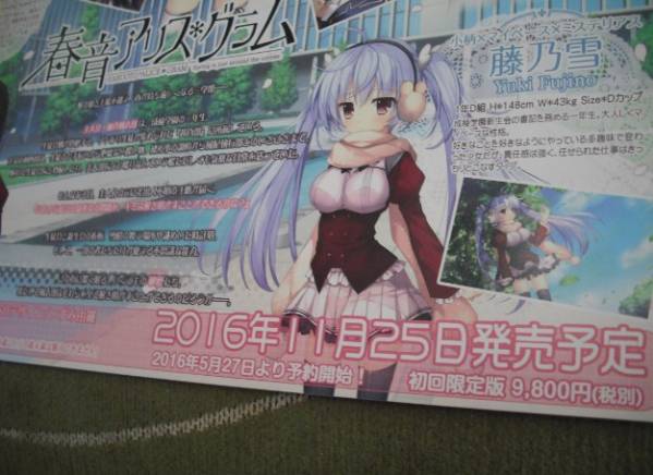 【春音アリスグラム 凜堂耶々★チラシポスターe】高苗京鈴 PCゲーム 春グラ 七風 NanaWind_画像3