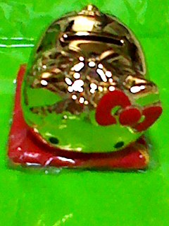 キティ ブタ ぶた 豚 貯金箱 ぶたの貯金箱　豚の貯金箱 ブタ貯金箱 金色 ゴールド 金運(yùn) 超激レア入手困難品 箱は畫像のよりも悪いです
