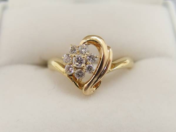 Ｋ18　Ｄ0.30ct　ダイヤリング　11号　/R2594
