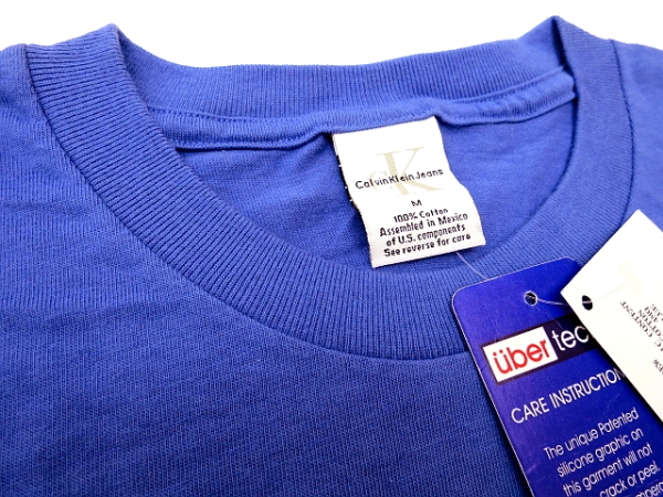 S1486* бесплатная доставка новый товар *Calvin Klein* за границей стандартный товар короткий рукав футболка M