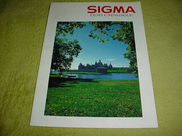  prompt decision!1997 year 8 month Sigma lens catalog 