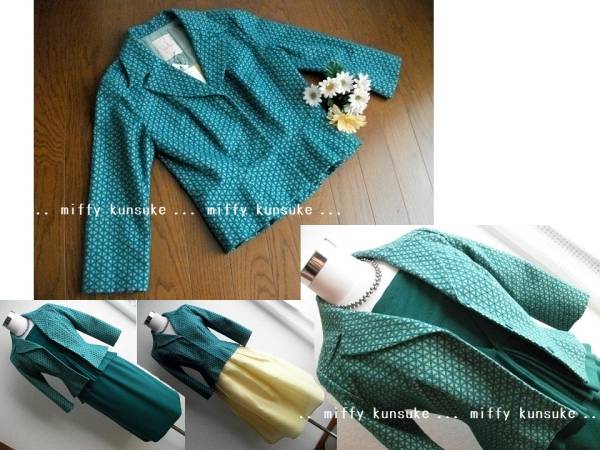 新品タグ付◆シビラの刺し子のような刺繍ジャケットＭ◆52,920円