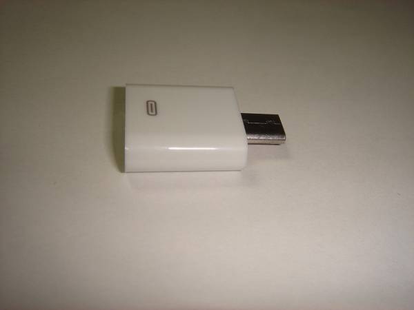 ライトニング lightening → USB microB 変換コネクタ 新品_画像1