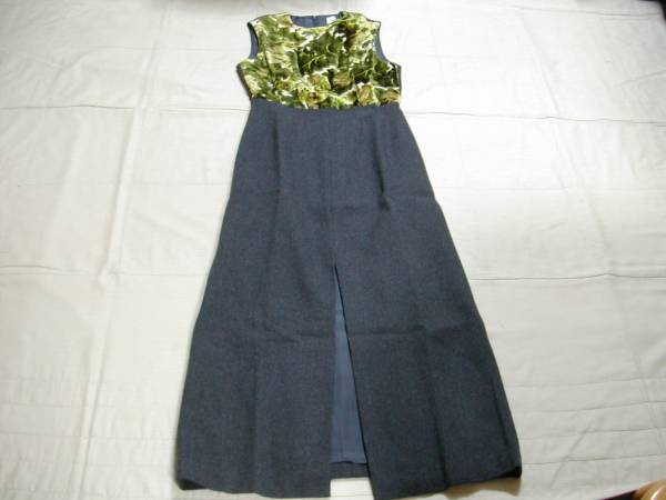 古典 □美品:ＩＳマキシ丈ジャンパースカート Dn565 Mサイズ