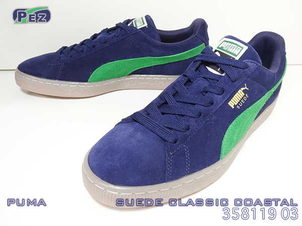 ■PUMA■　スウェードクラシックコースタル(28cm)　■NVYxGRN■_画像2