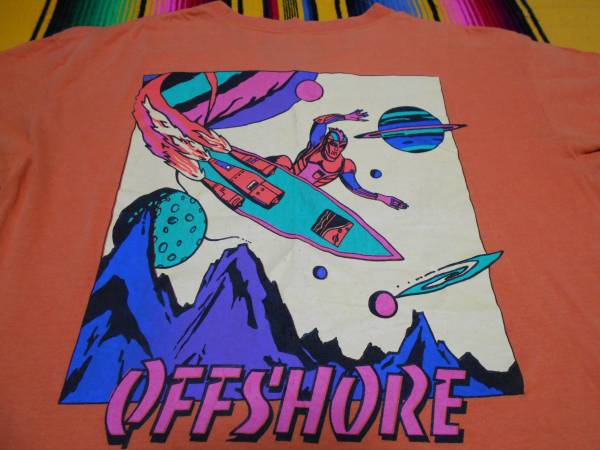 1980年代 OFF SHORE CALIFORNIA COSMIC SURFオールドサーフ サーフィン土星タイタン サーフィンNASAカッシーニ 火星JAXA SPACEX OP SURFING_画像1