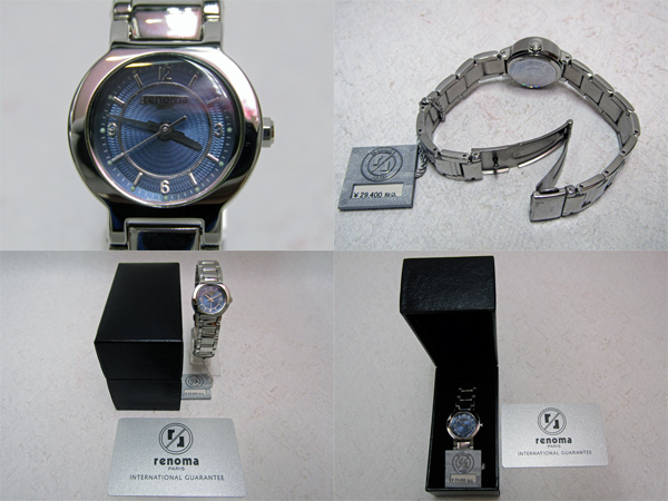 【新品】 renoma (レノマ) レディース 腕時計 ブルー_定価29.400円！！！