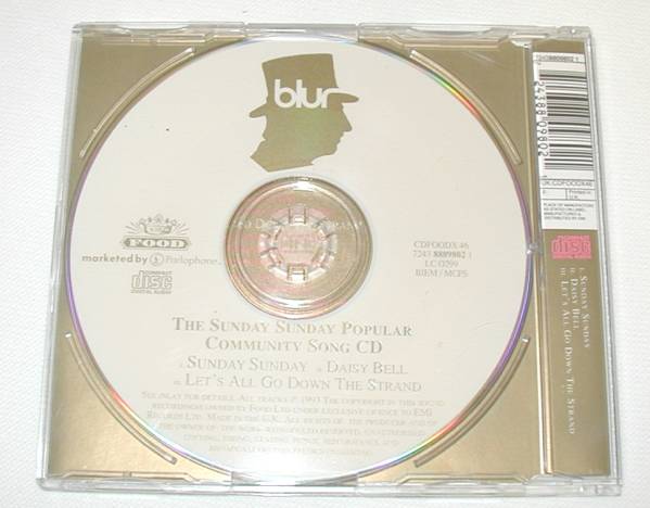 【 CD 】 blur ブラー ( Blur Featuring Seymour ) 「 The Sunday Sunday Popular Community Song CD 」 輸入盤 中古 1993年