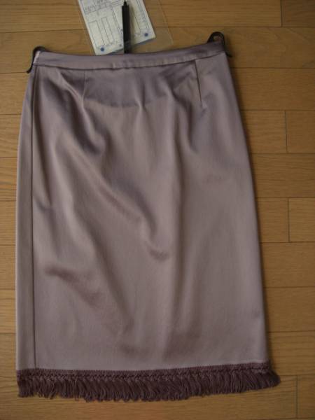 ◎淡紫パープル スカート フォーマル 光沢 ミッシェルクラン_画像1
