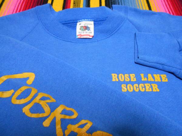 １９８０年代初頭制 FRUIT OF THE LOOM MADE IN USA フルーツ スウェット サッカー フットボールFOOTBALL SOCCER 蛇 コブラ ワールドカップ