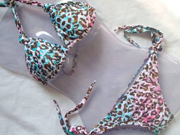 bra42 *[ новый товар ] снижение цены! Brazil departure быстрое решение SEXY животное рисунок зеленый розовый чай M*