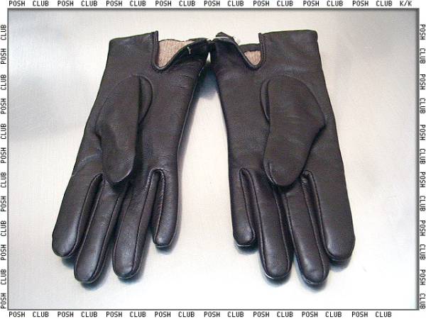  Armani * jeans [7W303] sheepskin * car f gloves * dense brown *S/M
