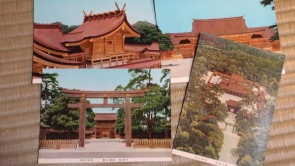 昭和40年 スタンプあり 明治神宮 ポストカード_画像1