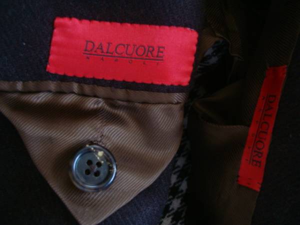 未使用 DALCUORE ヴィンテージ生地コート 46 ダルクオーレ (P)
