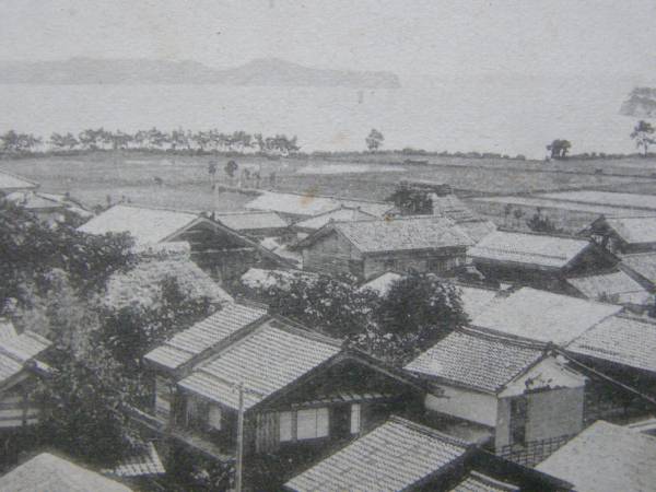 戦前絵葉書 能登 和倉温泉 全景 (G78)_画像2