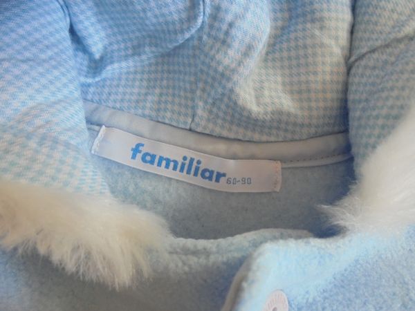  Familia * бледно-голубой пончо, накидка, пальто *60~90