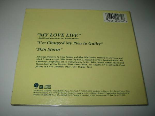 *MORRISSEY(molisi-)[MY LOVE LIFE]CDS******************THE SMITH/ Smith /I\'VE CHANGED MY PLEA TO GUILTY
