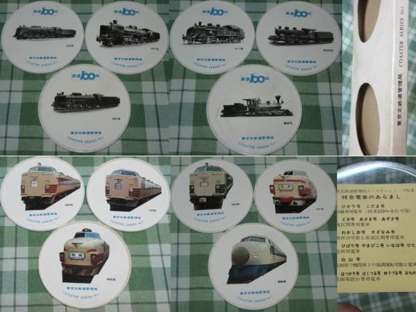 即決 珍品 1972年 東京北鉄道管理局 鉄道100周年 限定 コースター 全種4SET24枚 未使用 昭和レトロ JR 国鉄 電車 蒸気機関車 当時物 希少