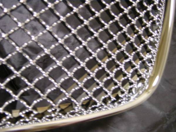 2006-2010 ダッジ チャージャー クロームメッシュグリル メッキ エアロ グリルカバー スポ－ツグリル 専用設計外装カスタム ボディ－パ－ツ_画像3