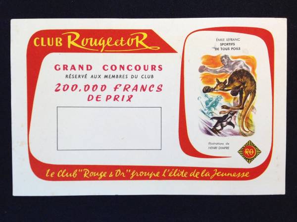 フランスのビュバー：Rouge et OR-C 広告 雑貨 ステッカー S_サイズ(およそ)：13.4cm x 20.7cm