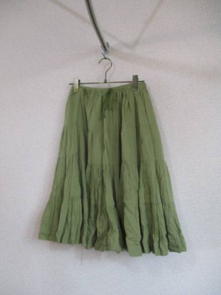 PEACENOW green mi leak flair skirt (USED)71716