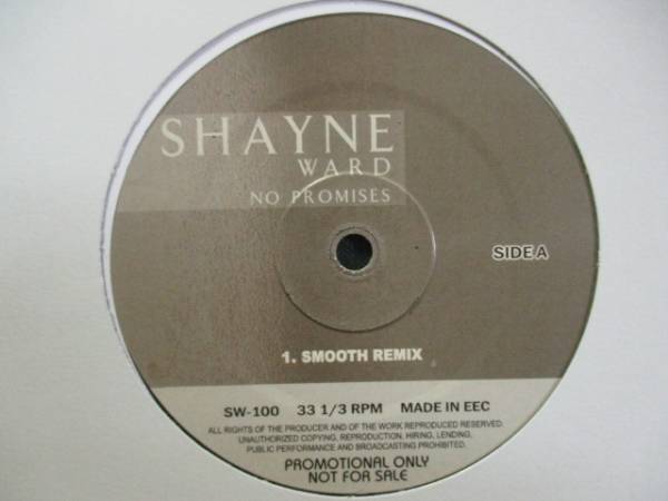 Shayne Ward - No Promises// Smooth Remix // 5点送料無料 12''_画像1