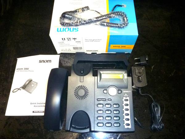 snom300 ブラック VoIP phone 美品 SIPビジネスフォン_画像1