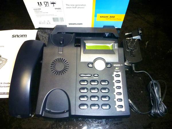 snom300 ブラック VoIP phone 美品 SIPビジネスフォン_画像3
