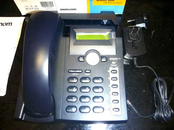 snom300 ブラック VoIP phone 美品 SIPビジネスフォン_画像2