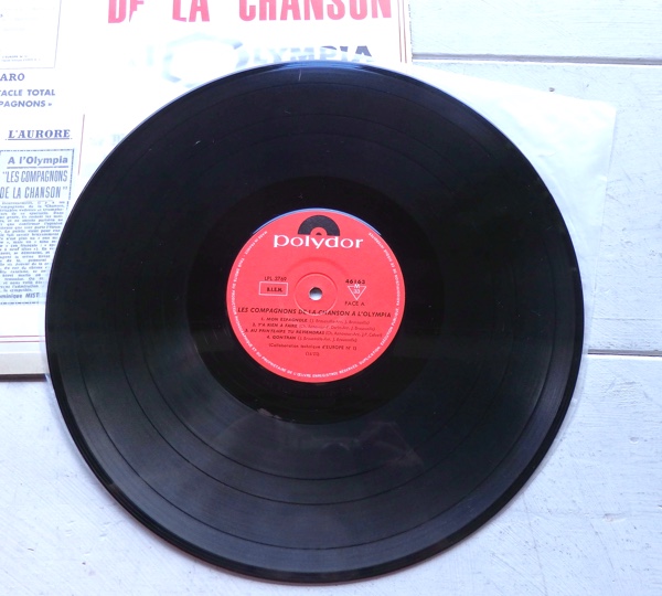 LP LES COMPAGNONS DE LA CHANSON A L'OLYMPIA 仏盤 46163_画像3