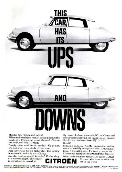 ◆1960年の自動車広告　シトロエン2　　CITROEN_画像1