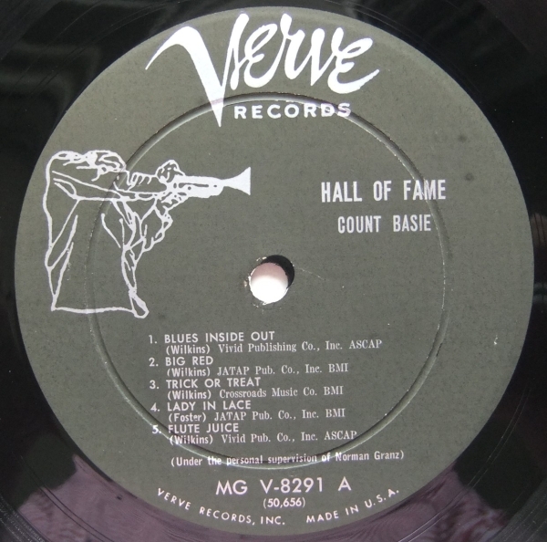 ◆ COUNT BASIE / Hall of Fame ◆ Verve MGV-8291 (trumpet:dg) ◆ V_画像3