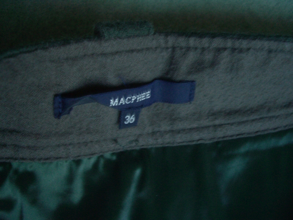  прекрасный товар McAfee MACPHEE колени длина юбка хаки M размер 