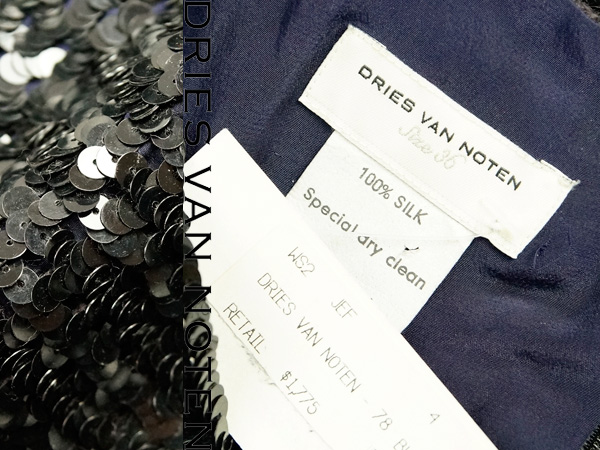 新品18万【DRIES VAN NOTEN】極上のシルク100%輝き纏う 新品18万【DRIES VAN NOTEN】極上のシルク100%輝き纏う