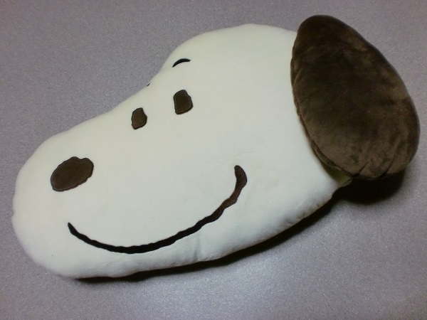 PEANUTS SNOOPY Snoopy лицо подушка мокка 