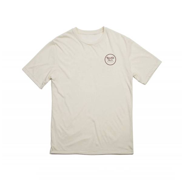 正規品BRIXTON(ブリクストン) WHEELER S/S TEE オフホワイトS_画像2