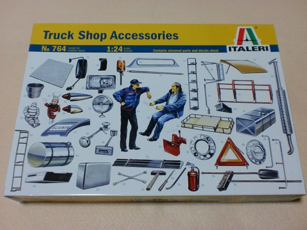 イタレリ 1/24 トラック ショップ アクセサリーセット　Truck shpo Accessories ITALERI 764_画像1